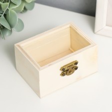 Brush for painting wood with glass insert 8.5x6.5x4.5 cm