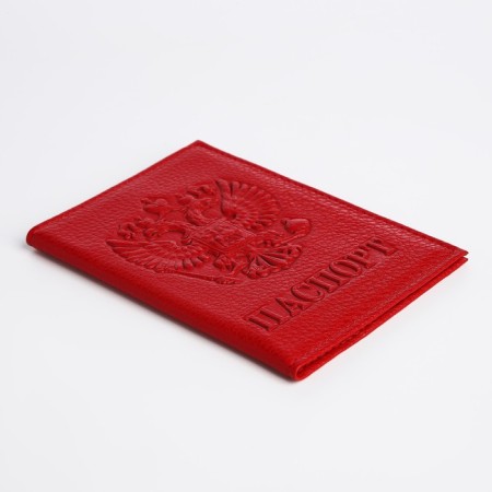 Cover for passport, coat of arms, red color-2
