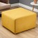 Puff "Warsaw" velor Happy 560 yellow 70x68x45