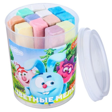 A set of colored crayons of smeshariki, 12 pieces, 10 colors-7