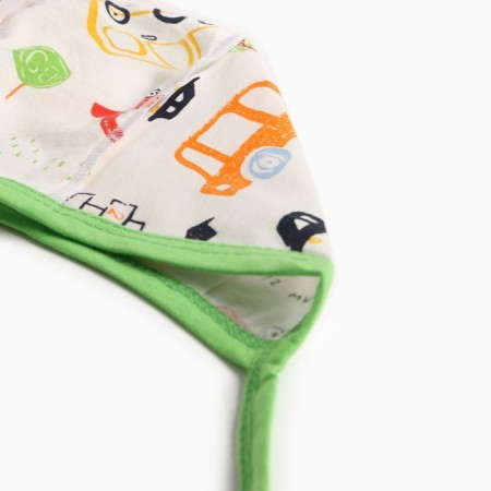Kit for newborns, white color/cars, height 62 cm-10
