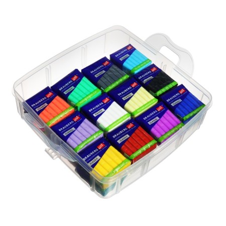 Polymer baked clay Brauberg Art, 36 colors x 20 g, in a box, with accessories-3