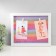 Photo frame plastic, textiles in 2 photos "Sunset" with clothespins, white 27.7x23 cm