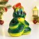New Year. Symbol 2025. Piggy bank "Snake with a bill" 20x16cm, green