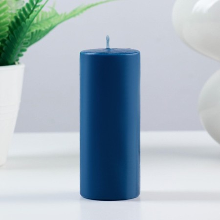 Candle - cylinder, 4 × 12, 15 hours, azure-4