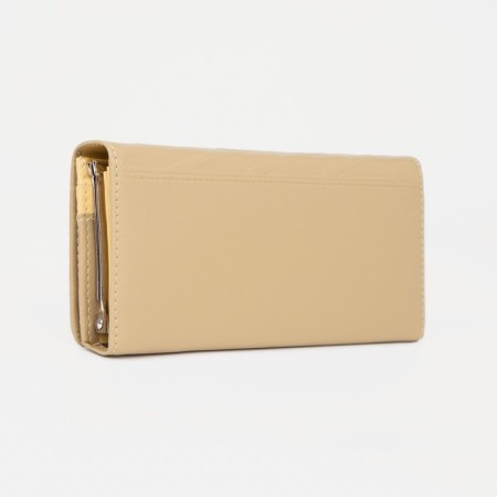 Women's wallet on magnets, yellow color-1