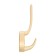 Furniture hook Cappio Sea, two -rod, zinc, color gold