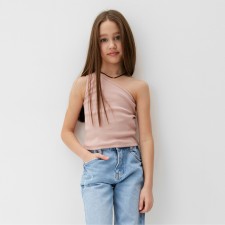 TOP for Minaku girl, powder color, height 128 cm