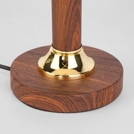 Lorenzo table lamp, 1x40W E27, nut color, gold-2