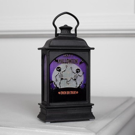LED figure "Lantern with a lock" 6 × 13 × 4 cm, plastic, batteries AG13x3, glow warm white-4