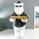 Souvenir Polystone stand "White bear in a black jacket, with glasses and hat" 69x34.5x42.5 cm