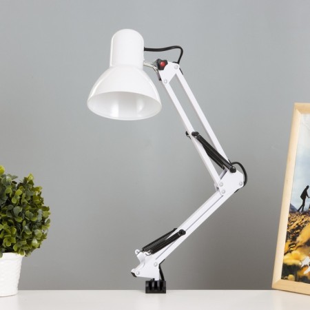 Table lamp on a hinges 800 "Crucial, white" E27 40W Risalux