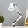 Table lamp on a hinges 800 "Crucial, white" E27 40W Risalux