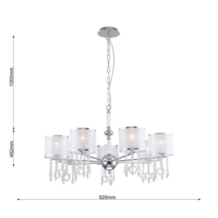 Suspension chandelier Ventus 820 mm, E14 280W-2