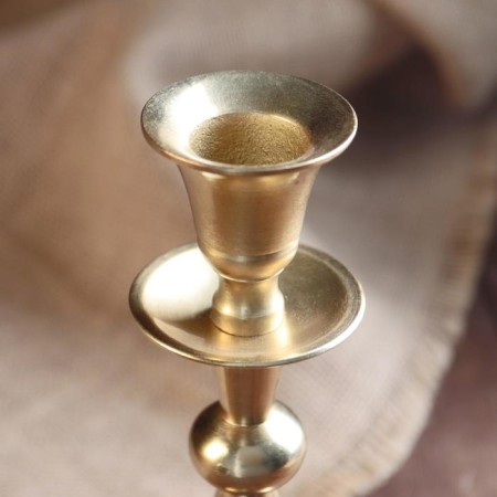 Aluminum "Versailles" per 1 candle 9x9x21.5 cm-2
