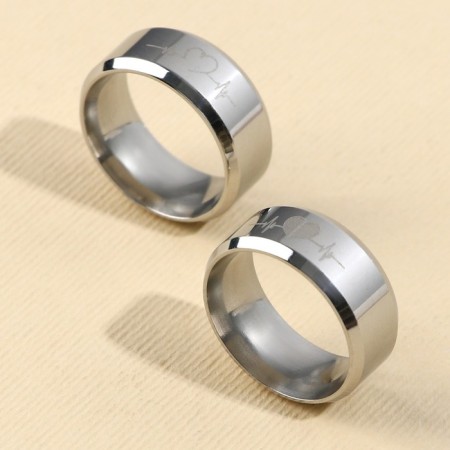 Ring "heart", paired 2 pcs, 7 x 9 cm-1