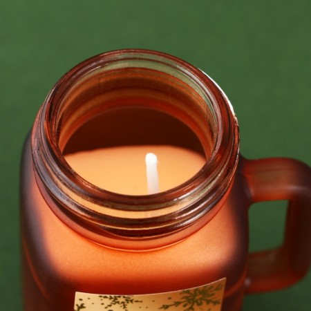New Year's candle in the Bank "Happy New Year", aroma orange-5