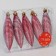 Jewelry decoration "Operations in strip" (set of 5 pcs) 3x11 cm, red