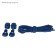 Shoes for shoes, steam, round, with a latch, elastic, d = 3 mm, 100 cm, blue color