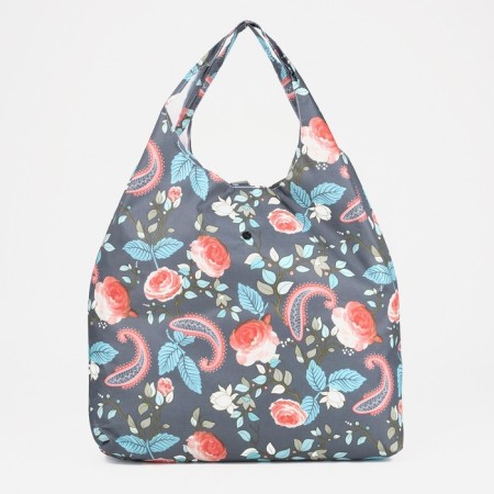 Household bag on the button, the color is gray/multi -colored-1