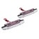 DRL-L8 3528 SMD daytime running lights, plastic case, 8 diodes, 2 pcs