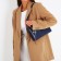 Bag Cross-Bodi with a zipper, blue color
