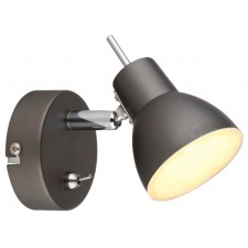 The lamp wall-flowing spot Renata GR LED 1x 4 W 3200K rotary with a switch