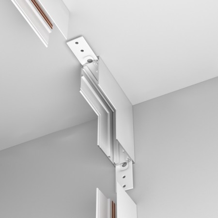 Interior Connector for the Technical TRA034icl-41W, 10x10x2.58 cm, white color.-3