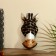 Mask "Zebra" Albezia 19x9x4 cm