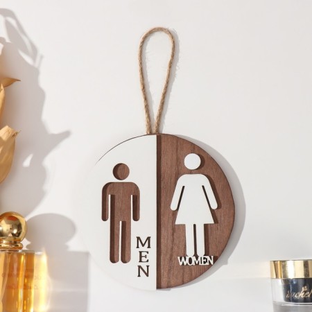 Panel decorative index of MDF "Men. Women" 1x14x18 cm