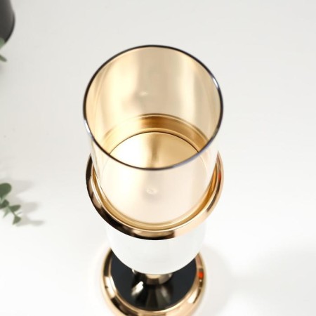 Summary Metal for 1 candle "Marble Ball" gold 35x9x9 cm-2