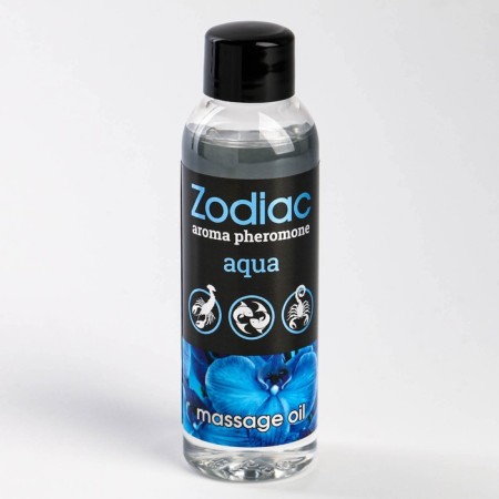 Massage oil zodiac aqua, with pheromones, unisex, 75 ml