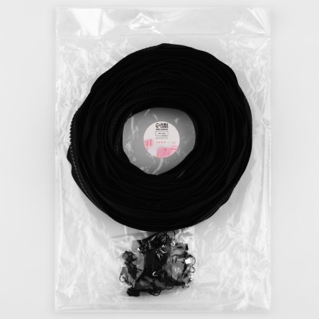Set: Rolled Lightning "Tractor" No. 5, 10 m, 20 runners, 40 upper limiters, 20 lower limiters, black color-6