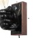 Bra Right hand fist E27 60W black/gold 18x18x10cm
