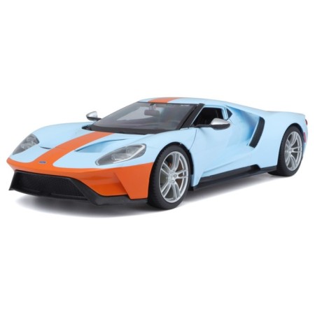 MASTO DIE-CAST 2017 Ford GT machine, opening doors, 1:18, orange-blue color