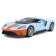 MASTO DIE-CAST 2017 Ford GT machine, opening doors, 1:18, orange-blue color