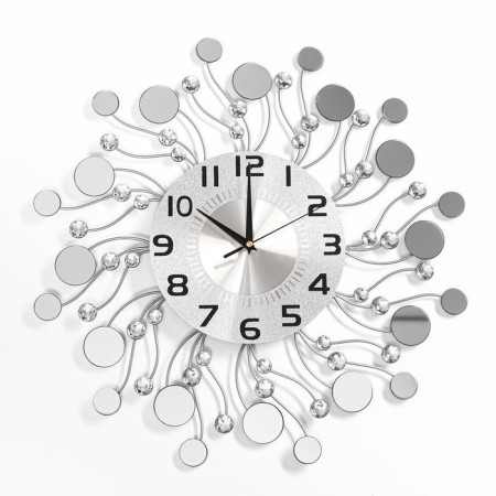 Wall clock, series: openwork, "glass drops", smooth move, d-49 cm, dial 22 cm