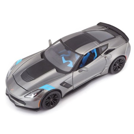 MASTO DIE-CAST 2017 Corvette Grand Sport, 1:24, silver color-5