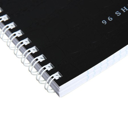 Notebook A4, 96 sheets, in a cage, on a crest, Nature, cover coated cardboard, embossing, mix-1