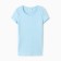 T-shirt female o-shaped neckline, color light blue, size 54