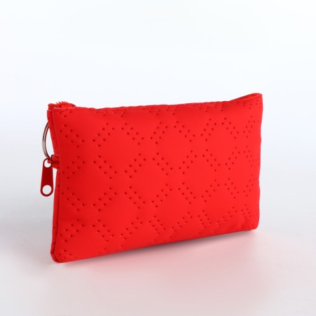 Women's wallet with lightning, red color-1