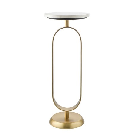 Clean Svein table, 255 × 255 × 630 mm, marble color / gold-1
