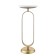 Clean Svein table, 255 × 255 × 630 mm, marble color / gold