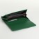 Women's wallet on magnets, green color