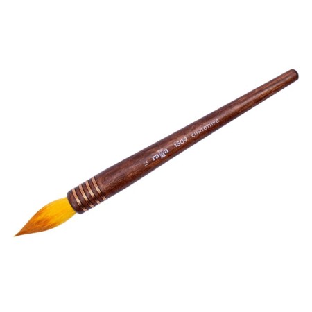 Artistic brush for calligraphy gamma, Round synthetics, No. 12, short handle without a clip 150901