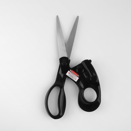 Clothing scissors, with a laser pointer, 8 ", 21 cm, black color-1