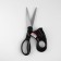 Clothing scissors, with a laser pointer, 8 ", 21 cm, black color