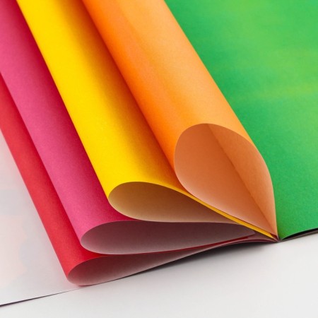 Colored paper one -sided A4 “September 1: cat” 16 sheets 16 colors newspaper, density 45 g/m², density 80 g/m²-3