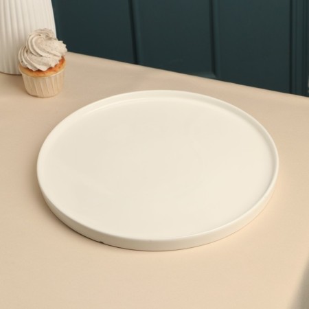 Porcelain plate Sola, d = 30 cm, white