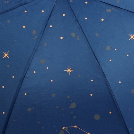 Women's Mechanical “Cosmos” umbrella, 8 spokes, d = 95, dark blue color-2